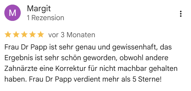 Profidental Google Rezension