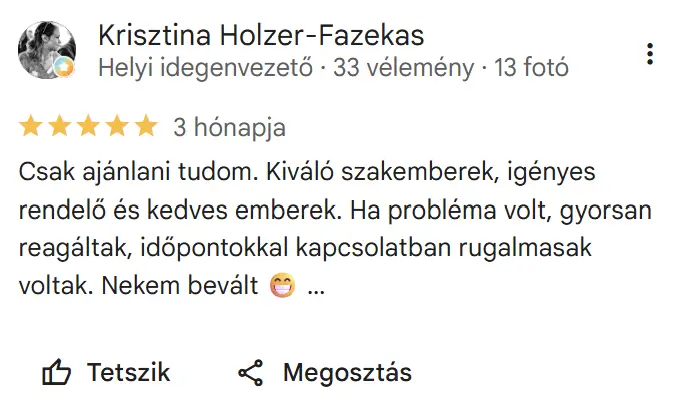 Profidental értékelés